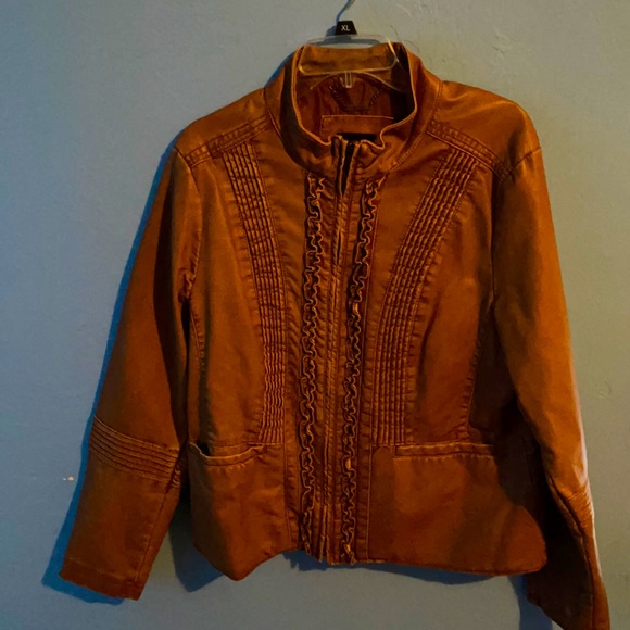 a.n.a Other - a.n.a. tan, soft leather feel XL women’s jacket